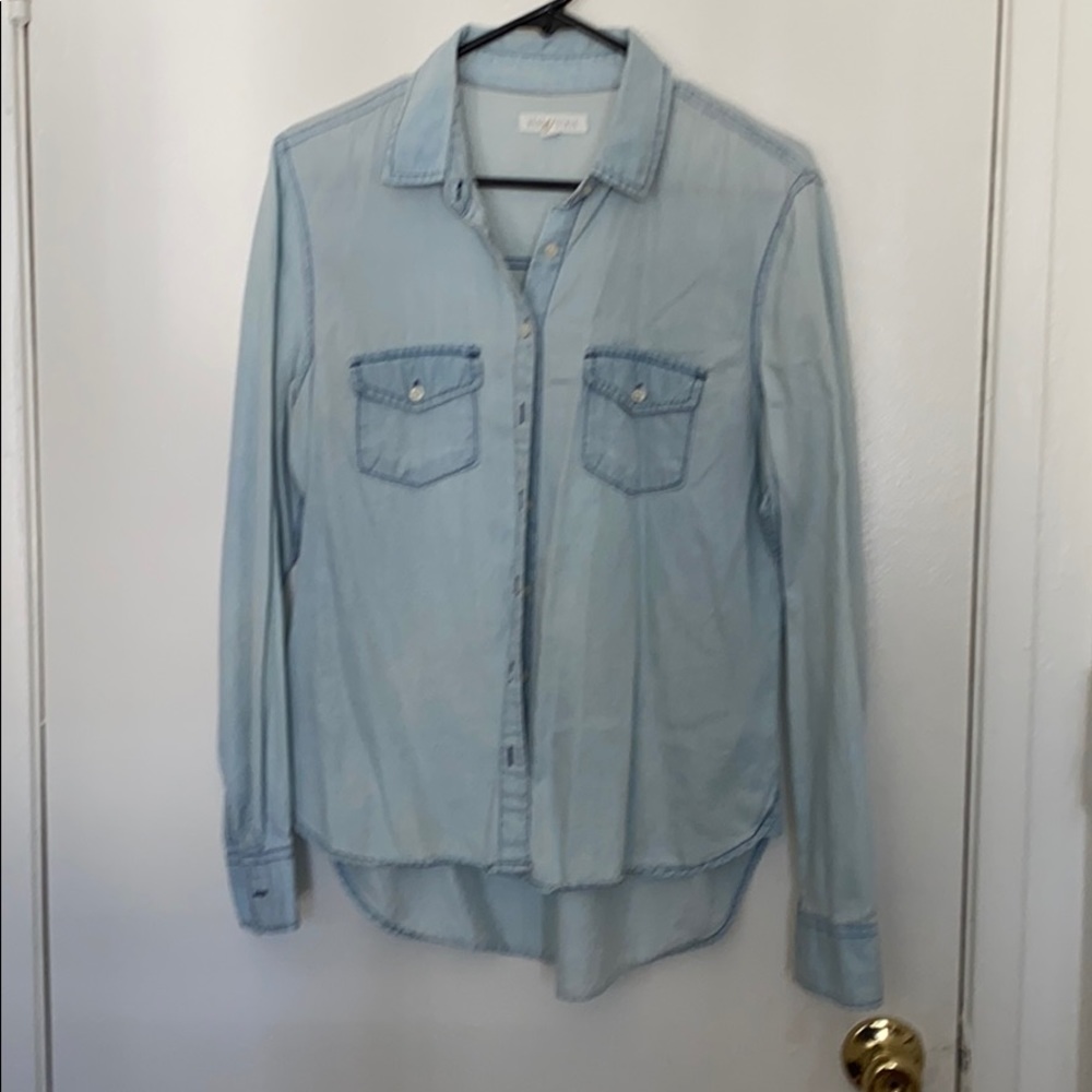 Sky blue flannel
